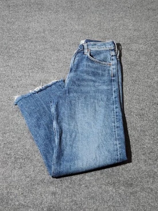 Agolde Denim - AGOLDE Women's Ren High Rise Wide-leg Jeans Size 27
